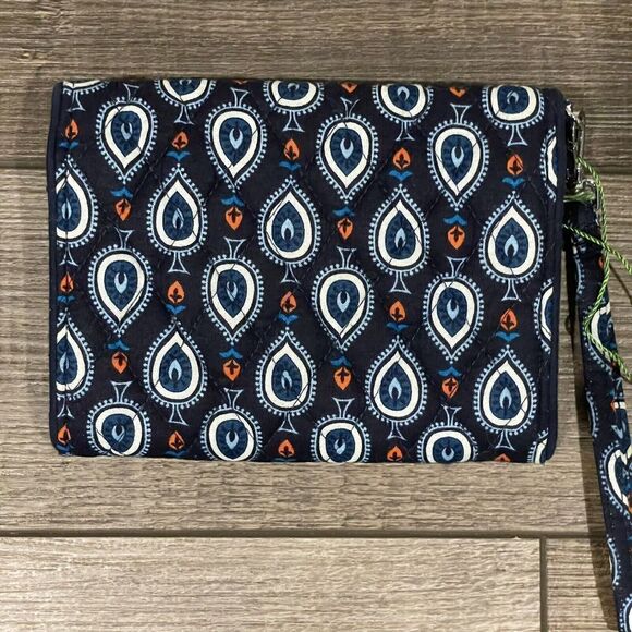Vera Bradley Marrakesh Motifs Your Turn SmartPhone Wristlet Blue NWT NEW - Picture 9 of 9